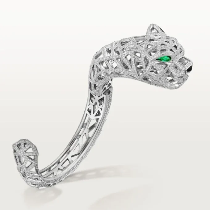 Panthere De Cartier armbånd, pavé Panthere De Cartier armbånd, pavé