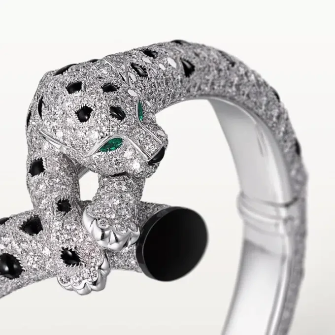 Panthere De Cartier armbånd, pavé Panthere De Cartier armbånd, pavé