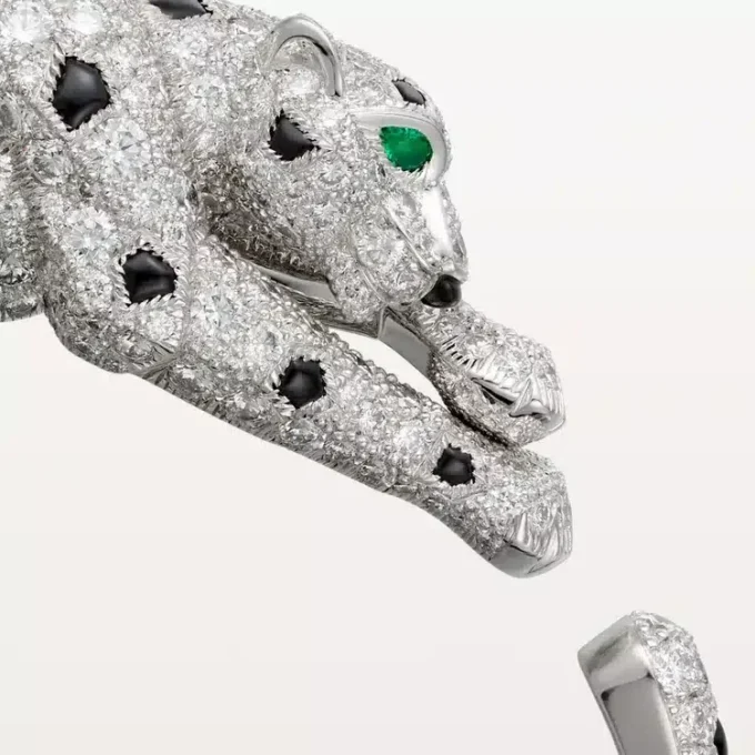 Panthere De Cartier armbånd, pavé Panthere De Cartier armbånd, pavé
