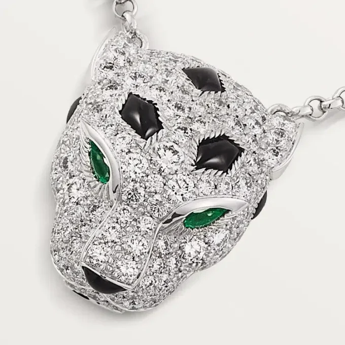 Panthere De Cartier diamanthalskæde, hvidguld | Cartier Us Panthere De Cartier diamanthalskæde, hvidguld | Cartier Us