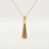 Panthere De Cartier halskæde – gult guld, sort lak, tsavorit-granater, onyx, diamanter – Cartier Panthere De Cartier halskæde – gult guld, sort lak, tsavorit-granater, onyx, diamanter – Cartier