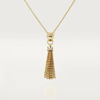 Panthere De Cartier halskæde – gult guld, sort lak, tsavorit-granater, onyx, diamanter – Cartier Panthere De Cartier halskæde – gult guld, sort lak, tsavorit-granater, onyx, diamanter – Cartier