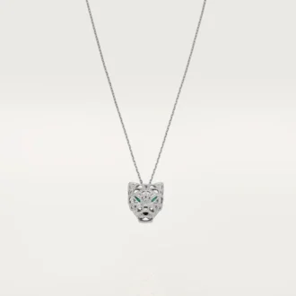 Panthere De Cartier halskæde – hvidguld, smaragder, diamanter, onyx – Cartier Panthere De Cartier halskæde – hvidguld, smaragder, diamanter, onyx – Cartier
