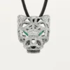 Panthere De Cartier halskæde – hvidguld, smaragder, diamanter, onyx – Cartier Panthere De Cartier halskæde – hvidguld, smaragder, diamanter, onyx – Cartier