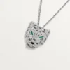 Panthere De Cartier halskæde – hvidguld, smaragder, diamanter, onyx – Cartier Panthere De Cartier halskæde – hvidguld, smaragder, diamanter, onyx – Cartier