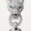 Panthere De Cartier halskæde – hvidguld, sort lak, smaragder, onyx, diamanter – Cartier Panthere De Cartier halskæde – hvidguld, sort lak, smaragder, onyx, diamanter – Cartier
