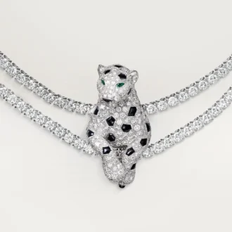 Panthere De Cartier halskæde, multi-wear, pavé Panthere De Cartier halskæde, multi-wear, pavé
