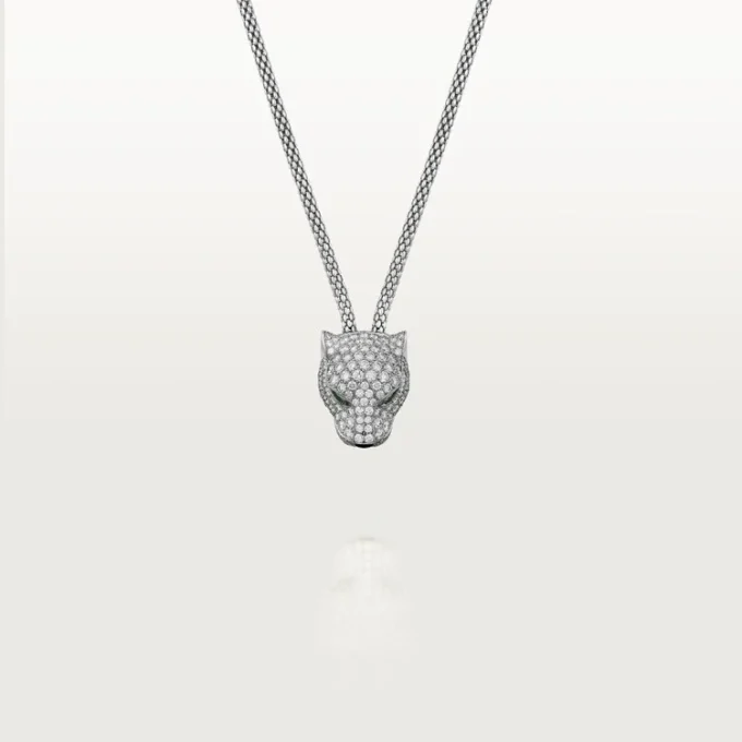 Panthere De Cartier halskæde, pavé Panthere De Cartier halskæde, pavé