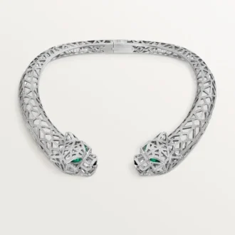 Panthere De Cartier halskæde, pavé Panthere De Cartier halskæde, pavé