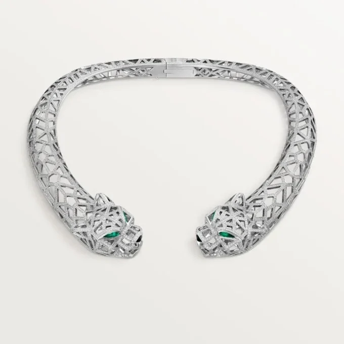 Panthere De Cartier halskæde, pavé Panthere De Cartier halskæde, pavé