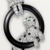 Panthere De Cartier halskæde, pavé Panthere De Cartier halskæde, pavé