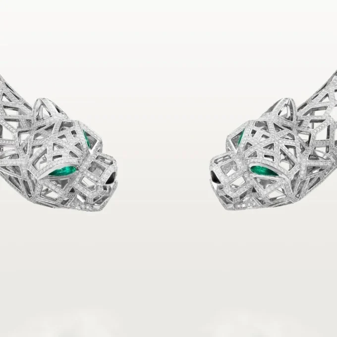Panthere De Cartier halskæde, pavé Panthere De Cartier halskæde, pavé