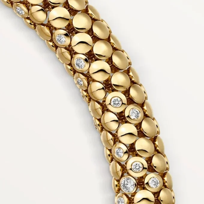 Panthere De Cartier halskæde, pavé Panthere De Cartier halskæde, pavé