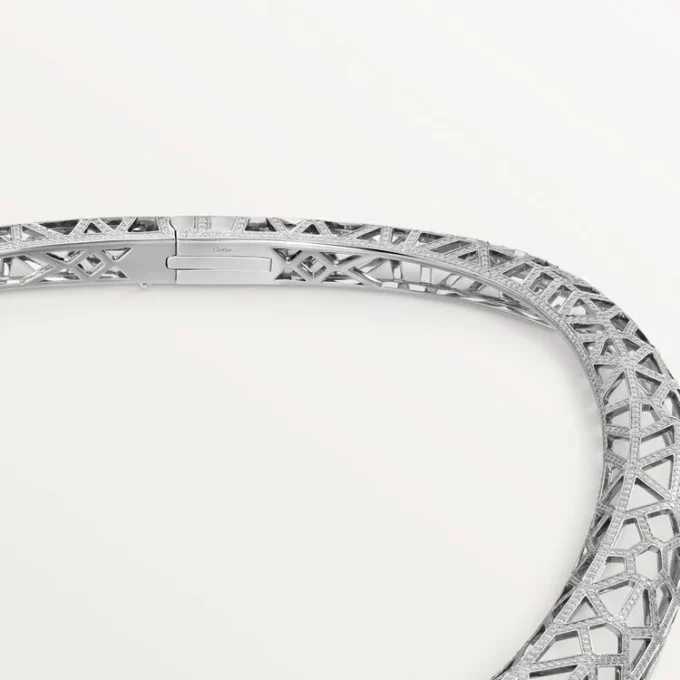 Panthere De Cartier halskæde, pavé Panthere De Cartier halskæde, pavé