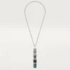 Panthere De Cartier lang halskæde, smaragd, multi-wear, stor model, pavé Panthere De Cartier lang halskæde, smaragd, multi-wear, stor model, pavé
