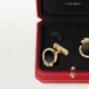 Panthere De Cartier manchetknapper – gult guld, onyx, tsavoritter og sort lak – Cartier Panthere De Cartier manchetknapper – gult guld, onyx, tsavoritter og sort lak – Cartier