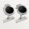 Panthere De Cartier manchetknapper – rhodineret hvidguld, diamanter, smaragder, onyx – Cartier Panthere De Cartier manchetknapper – rhodineret hvidguld, diamanter, smaragder, onyx – Cartier