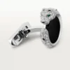 Panthere De Cartier manchetknapper – rhodineret hvidguld, diamanter, smaragder, onyx – Cartier Panthere De Cartier manchetknapper – rhodineret hvidguld, diamanter, smaragder, onyx – Cartier
