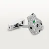 Panthere De Cartier manchetknapper – rhodineret hvidguld, diamanter, smaragder, onyx – Cartier Panthere De Cartier manchetknapper – rhodineret hvidguld, diamanter, smaragder, onyx – Cartier
