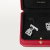 Panthere De Cartier manchetknapper – rhodineret hvidguld, diamanter, smaragder, onyx – Cartier Panthere De Cartier manchetknapper – rhodineret hvidguld, diamanter, smaragder, onyx – Cartier