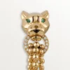 Panthere De Cartier øreringe – Gult guld, diamanter, tsavorit-granater, onyx – Cartier Panthere De Cartier øreringe – Gult guld, diamanter, tsavorit-granater, onyx – Cartier