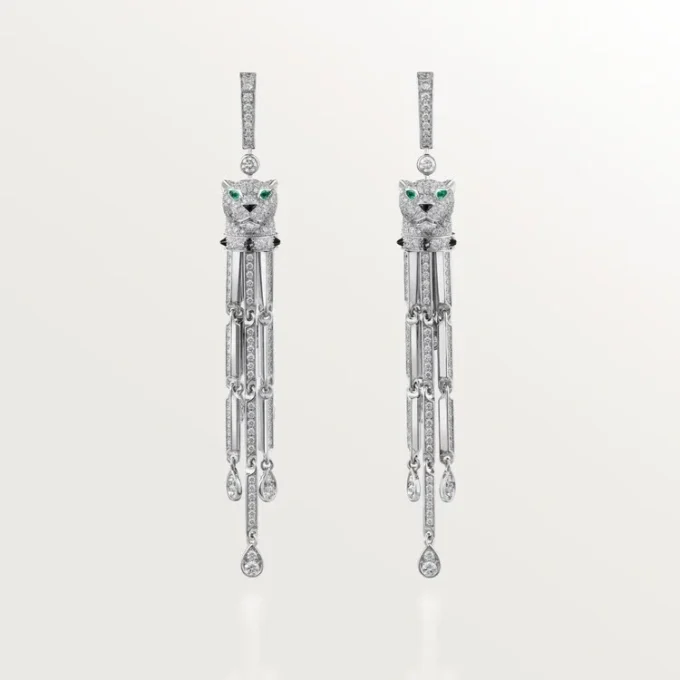 Panthere De Cartier øreringe, pavé Panthere De Cartier øreringe, pavé