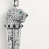 Panthere De Cartier øreringe, smaragder, pavé Panthere De Cartier øreringe, smaragder, pavé