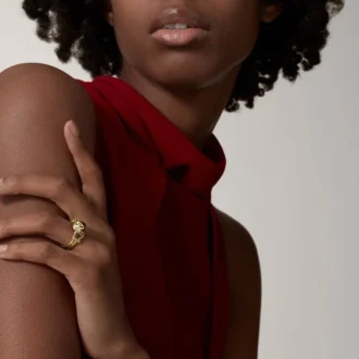 Panthere De Cartier-ring – Gult guld, lak, diamanter, tsavorit-granat – Cartier Panthere De Cartier-ring – Gult guld, lak, diamanter, tsavorit-granat – Cartier