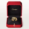 Panthere De Cartier-ring – Gult guld, lak, diamanter, tsavorit-granat – Cartier Panthere De Cartier-ring – Gult guld, lak, diamanter, tsavorit-granat – Cartier