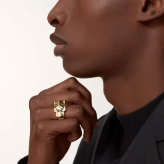 Panthere De Cartier-ring – Gult guld, lak, tsavorit-granat, onyx – Cartier Panthere De Cartier-ring – Gult guld, lak, tsavorit-granat, onyx – Cartier