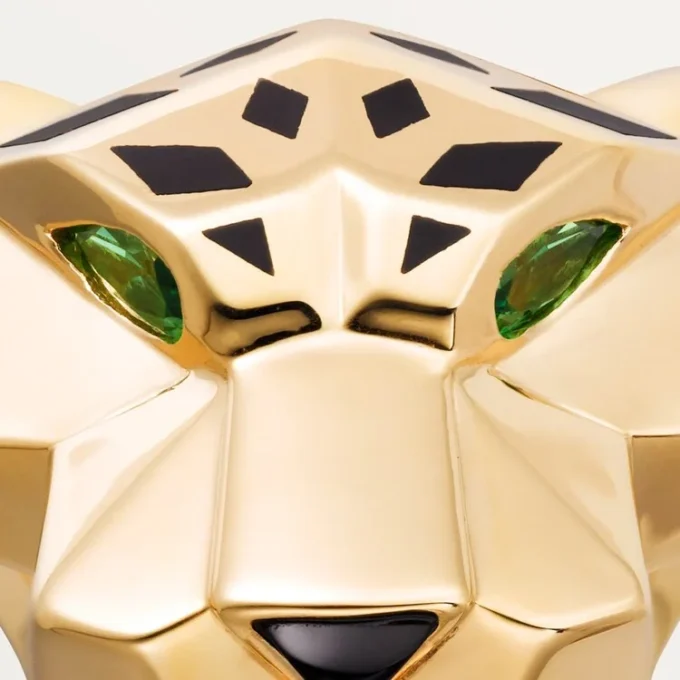 Panthere De Cartier-ring – Gult guld, lak, tsavorit-granat, onyx – Cartier Panthere De Cartier-ring – Gult guld, lak, tsavorit-granat, onyx – Cartier