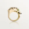 Panthere De Cartier-ring – Gult guld, lak, tsavorit-granat, onyx – Cartier Panthere De Cartier-ring – Gult guld, lak, tsavorit-granat, onyx – Cartier