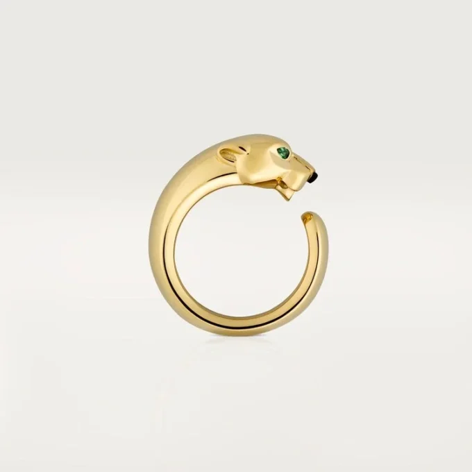 Panthere De Cartier-ring – gult guld, onyx, tsavorit-granat – Cartier Panthere De Cartier-ring – gult guld, onyx, tsavorit-granat – Cartier