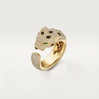 Panthere De Cartier-ring – Gult guld, smaragder, onyx, diamanter – Cartier Panthere De Cartier-ring – Gult guld, smaragder, onyx, diamanter – Cartier