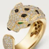 Panthere De Cartier-ring – Gult guld, smaragder, onyx, diamanter – Cartier Panthere De Cartier-ring – Gult guld, smaragder, onyx, diamanter – Cartier
