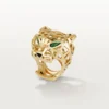 Panthere De Cartier-ring – Gult guld, tsavorit-granater, onyx – Cartier Panthere De Cartier-ring – Gult guld, tsavorit-granater, onyx – Cartier