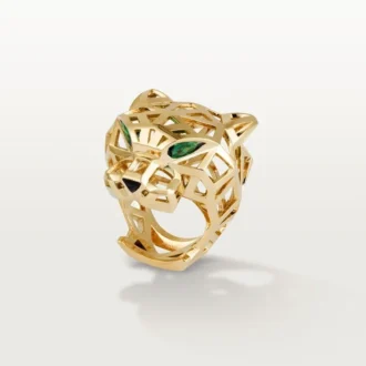 Panthere De Cartier-ring – Gult guld, tsavorit-granater, onyx – Cartier Panthere De Cartier-ring – Gult guld, tsavorit-granater, onyx – Cartier