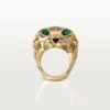 Panthere De Cartier-ring – Gult guld, tsavorit-granater, onyx – Cartier Panthere De Cartier-ring – Gult guld, tsavorit-granater, onyx – Cartier