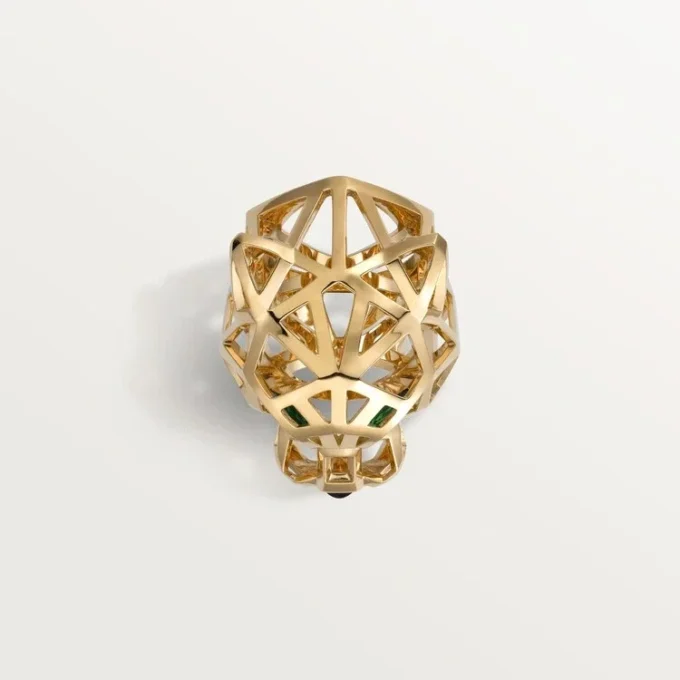 Panthere De Cartier-ring – Gult guld, tsavorit-granater, onyx – Cartier Panthere De Cartier-ring – Gult guld, tsavorit-granater, onyx – Cartier