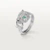 Panthere De Cartier-ring – hvidguld, diamanter, smaragder, onyx – Cartier Panthere De Cartier-ring – hvidguld, diamanter, smaragder, onyx – Cartier