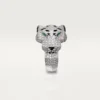 Panthere De Cartier-ring – hvidguld, diamanter, smaragder, onyx – Cartier Panthere De Cartier-ring – hvidguld, diamanter, smaragder, onyx – Cartier