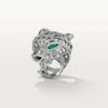Panthere De Cartier-ring – hvidguld, smaragder, onyx, diamanter – Cartier Panthere De Cartier-ring – hvidguld, smaragder, onyx, diamanter – Cartier