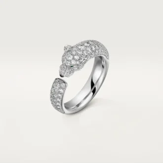 Panthere De Cartier-ring – hvidguld, smaragder, onyx, diamanter – Cartier Panthere De Cartier-ring – hvidguld, smaragder, onyx, diamanter – Cartier