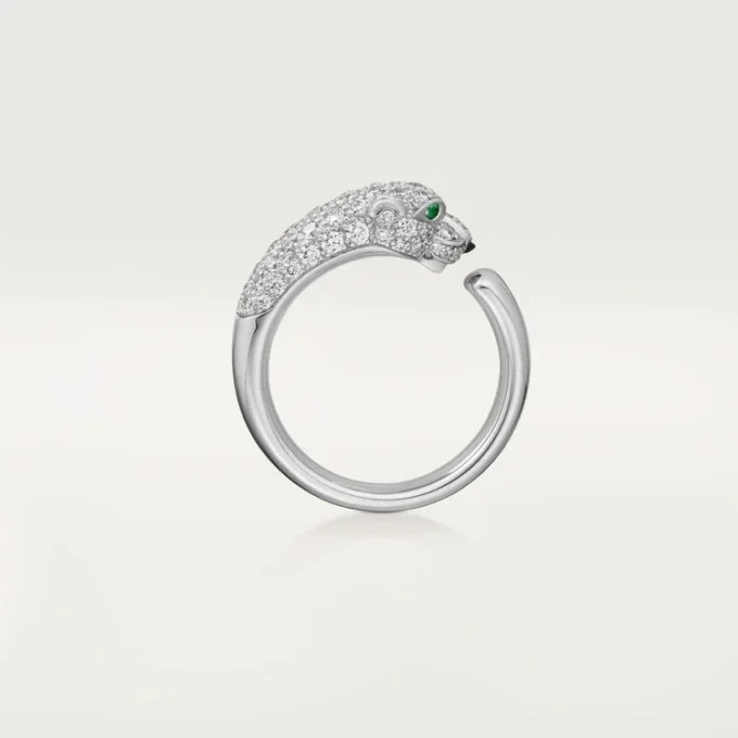 Panthere De Cartier-ring – hvidguld, smaragder, onyx, diamanter – Cartier Panthere De Cartier-ring – hvidguld, smaragder, onyx, diamanter – Cartier