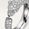 Panthere De Cartier-ring – hvidguld, smaragder, onyx, diamanter – Cartier Panthere De Cartier-ring – hvidguld, smaragder, onyx, diamanter – Cartier