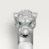 Panthere De Cartier-ring – hvidguld, smaragder, onyx, diamanter – Cartier Panthere De Cartier-ring – hvidguld, smaragder, onyx, diamanter – Cartier