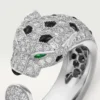Panthere De Cartier-ring – hvidguld, smaragder, onyx, diamanter – Cartier Panthere De Cartier-ring – hvidguld, smaragder, onyx, diamanter – Cartier