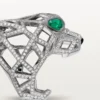 Panthere De Cartier-ring – hvidguld, smaragder, onyx, diamanter – Cartier Panthere De Cartier-ring – hvidguld, smaragder, onyx, diamanter – Cartier
