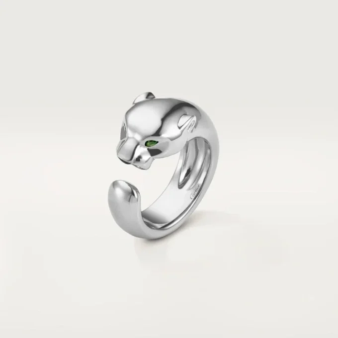 Panthere De Cartier-ring – hvidguld, tsavorit-granater, onyx – Cartier Panthere De Cartier-ring – hvidguld, tsavorit-granater, onyx – Cartier