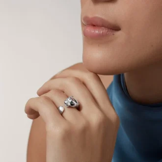 Panthere De Cartier-ring – hvidguld, tsavorit-granater, onyx – Cartier Panthere De Cartier-ring – hvidguld, tsavorit-granater, onyx – Cartier